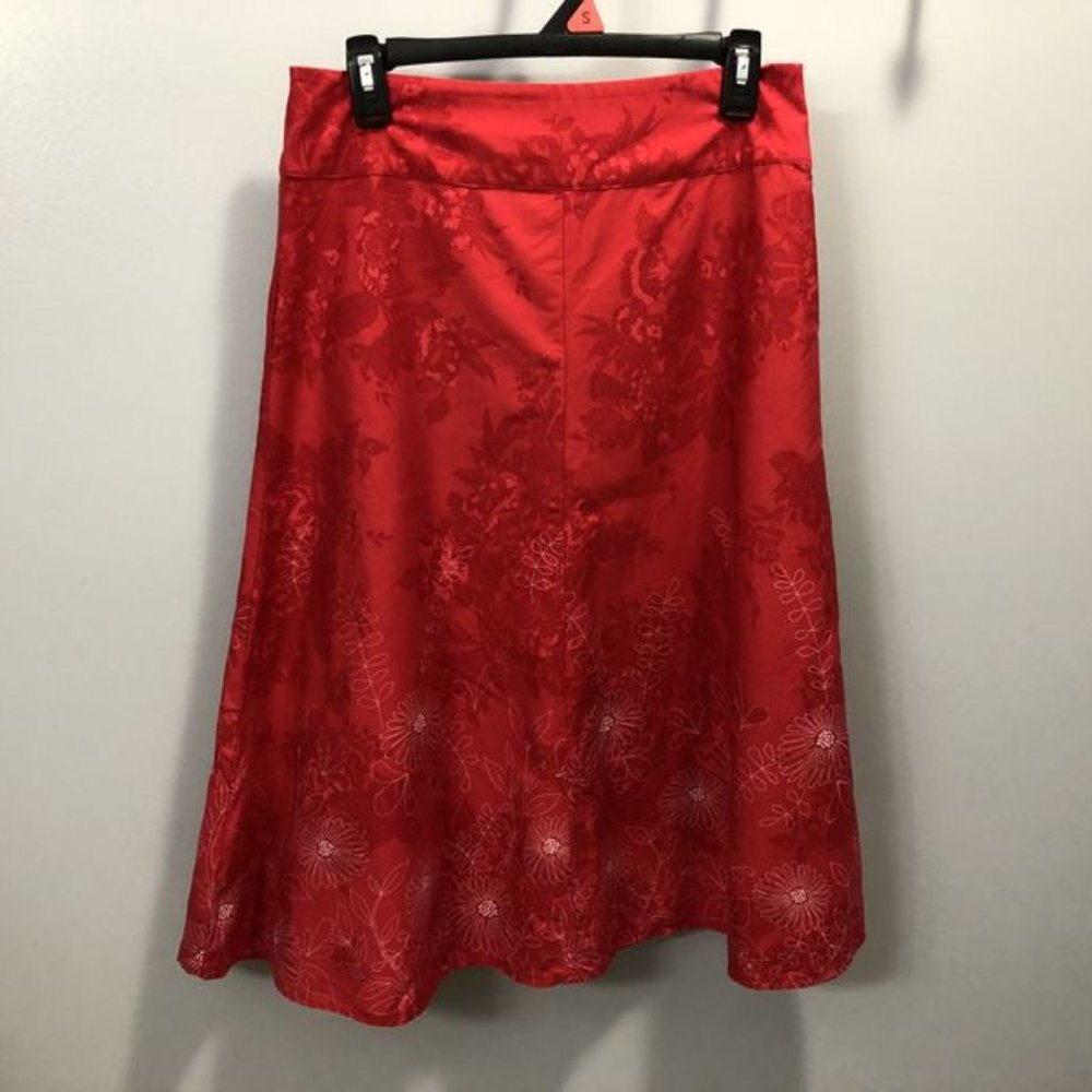 Red Christopher & Banks skirt size 4